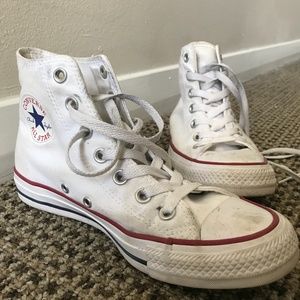 White Hightop Converse